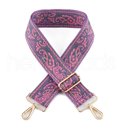 Flower Pattern Nylon Canvas Handbag Webbing Bag Straps PW-WG8CFF8-03-1