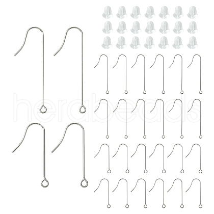 100Pcs 3 Styles 316 Surgical Stainless Steel Earring Hooks FIND-YW0005-50-1