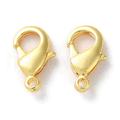 Rack Plating Brass Lobster Claw Clasps KK-F090-27G-01-1