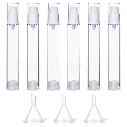 Globleland 6Pcs Plastic Sample Perfume Spray Bottles MRMJ-GL0001-15-1