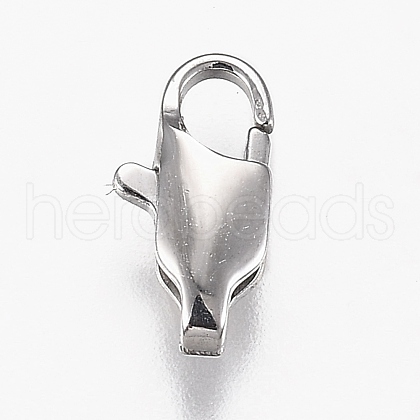 Tarnish Resistant 316 Surgical Stainless Steel Lobster Claw Clasps STAS-Z013-01A-1