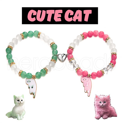 Couples Beaded Bracelet Jewelry for Unisex PW-WGD304B-05-1
