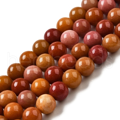 Dyed Natural Malaysia Jade Beads Strands G-G021-02B-23-1