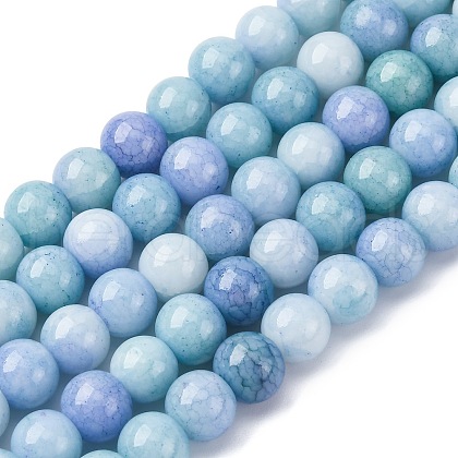 Opaque Glass Beads Strands GLAA-T031-01O-02-1