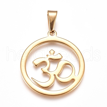 Yoga 304 Stainless Steel Pendants X-STAS-I135-24G-1