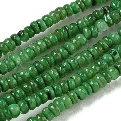 Dyed Natural Freshwater Shell Beads Strands X1-BSHE-G039-07H-1