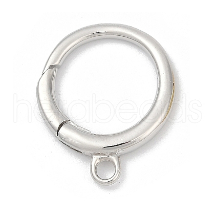 Brass Spring Gate Rings KK-U062-50P-1