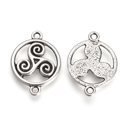 Tibetan Style Alloy Links TIBE-S304-03AS-RS-1