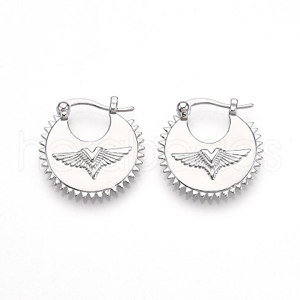 Brass Clip-on Earring for Women KK-T074-59P-1