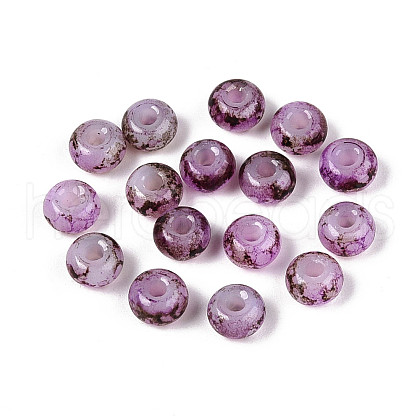 3/0 Baking Paint Glass Beads GLAA-G118-02F-1