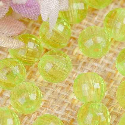 Transparent Acrylic Beads TACR-NH0001-E-14-1