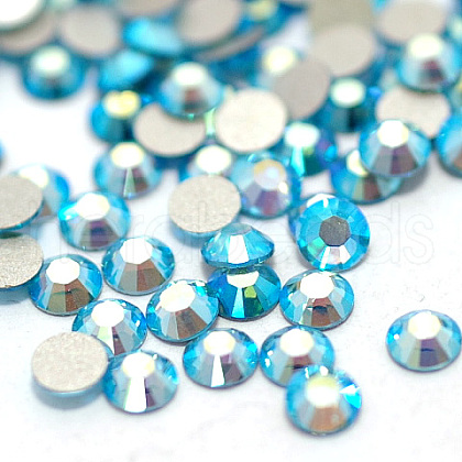 Glass Flat Back Rhinestone RGLA-C002-SS4-202AB-1