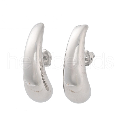 304 Stainless Steel Stud Earrings EJEW-H115-18P-1