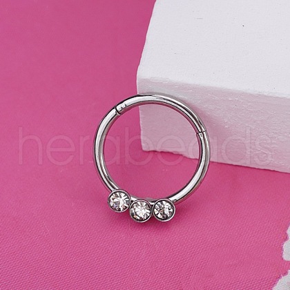 316L Stainless Steel Hoop Nose Rings WGEE114-33-1