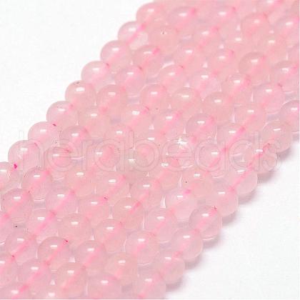 Natural Rose Quartz Beads Strands G-N0195-04-3mm-1