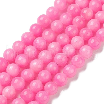 Natural Mashan Jade Round Beads Strands G-D263-10mm-XS34-1