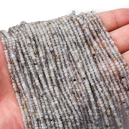 Natural Labradorite Beads Strands G-RM2025-A26-2x3mm-1