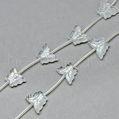Smelting Quartz Crystal Beads Strands G-T014-06-1-1