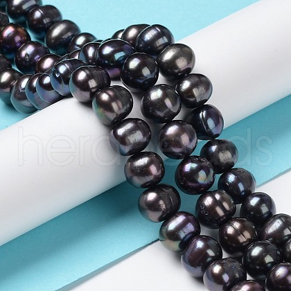 Natural Cultured Freshwater Pearl Dyed Beads Strands PEAR-P005-03A-02-1