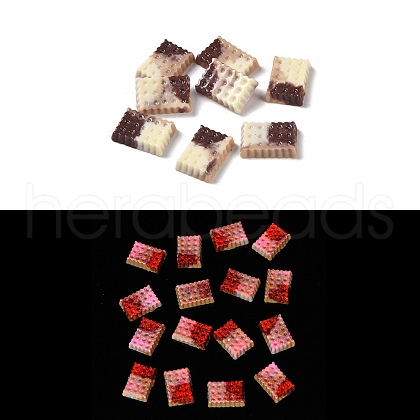 Luminous Resin Decoden Cabochons RESI-K036-07B-1
