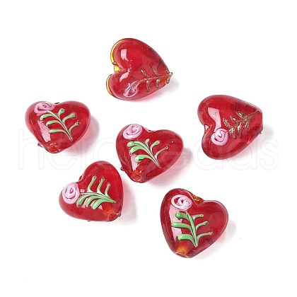 Handmade Transparent Lampwork Beads BLOW-D300-07B-1