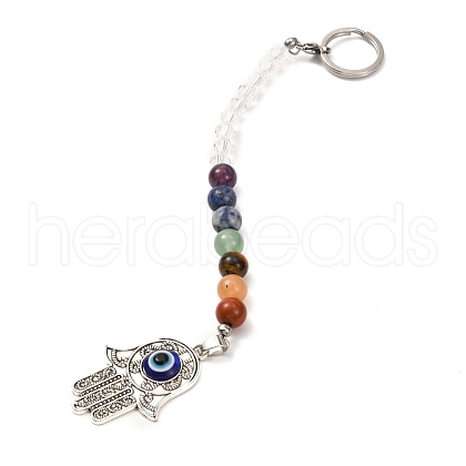 Chakra Gemstone Keychain PALLOY-JF01063-1
