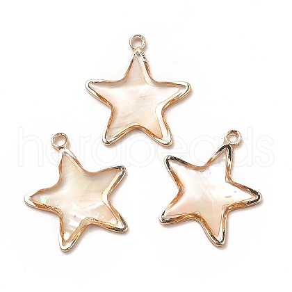 Brass Enamel Pendants KK-K252-10G-08-1