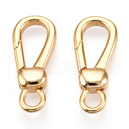 Brass Lobster Claw Clasps KK-N254-20G-1