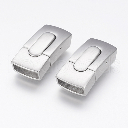 Tarnish Resistant 304 Stainless Steel Bayonet Clasps STAS-G143-36P-1