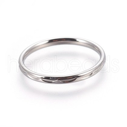 Tarnish Resistant 304 Stainless Steel Finger Rings RJEW-O032-01P-1