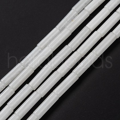 Natural White Jade Beads Strands G-F247-46-1