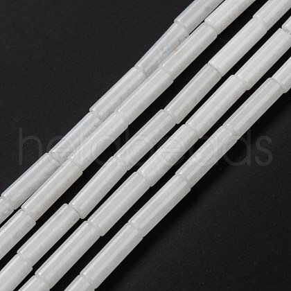 Natural White Jade Beads Strands G-F247-46-1