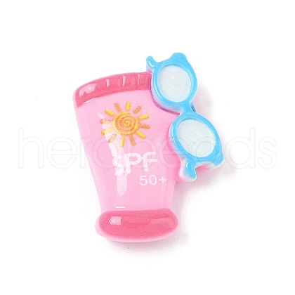 Cute Opaque Resin Cabochons RESI-L046-E02-1