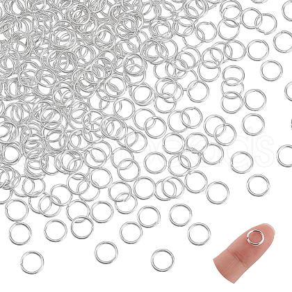 Brass Jump Rings KK-PH0006-8mm-S-1