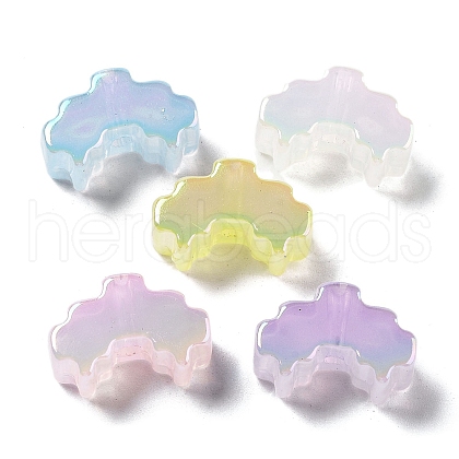 UV Plating Acrylic Beads X-MACR-K357-06-1
