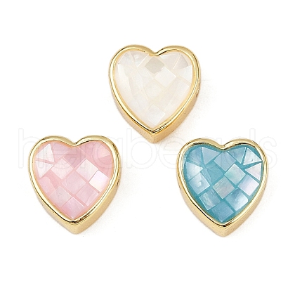 Brass Enamel Beads KK-S526-17G-1