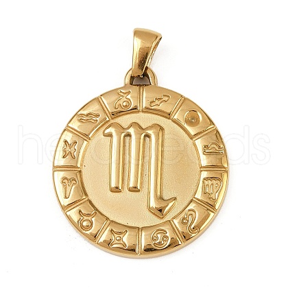 304 Stainless Steel Pendants STAS-C131-04G-04-1