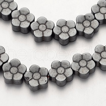 Non-magnetic Synthetic Hematite Beads Strands G-F300-07-09-1