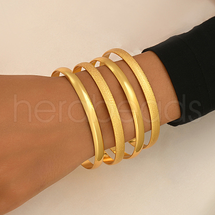 4Pcs Elegant Zinc Alloy Stackable Bracelet Set for Women DN0933-1-1