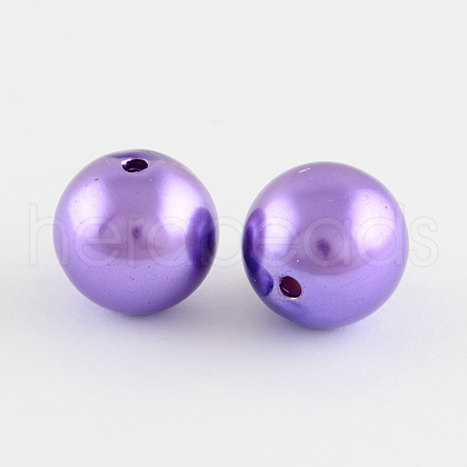 ABS Plastic Imitation Pearl Round Beads SACR-S074-8mm-A64-1