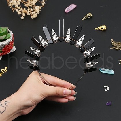 Natural Obsidian Hair Bands PW-WG39EEE-05-1