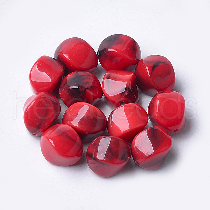 Acrylic Beads X-OACR-T007-08K-1