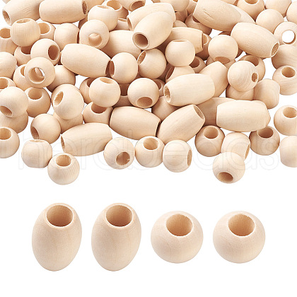 Natural Wooden Beads WOOD-TA0001-48-1
