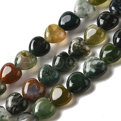 Natural Indian Agate Bead Strands G-R190-11-1