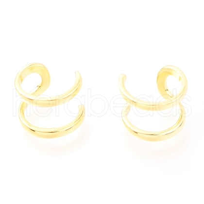 925 Sterling Silver Cuff Earrings EJEW-H124-11G-1