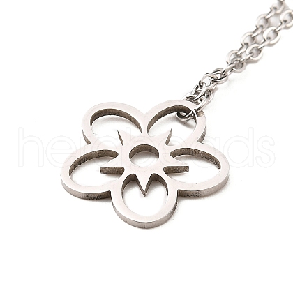 Non-Tarnish Stainless Steel Pendants Necklaces NJEW-K267-01A-P-1