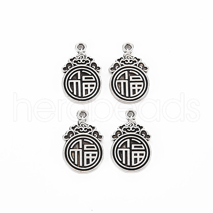 Tibetan Style Alloy Pendants TIBE-S320-193AS-1