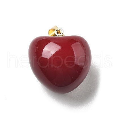 Brass Enamel Pendants KK-L288-49B-1