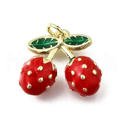Brass with Enamel Charms KK-Q066-01D-G-1