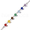 Mixed Gemstone Hexagonal Pointed Cone Dowsing Pendulum Pendants G-G983-05P-7